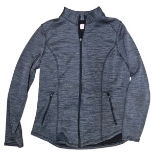 Smart Scrubs Gray Zip-Up Jacket